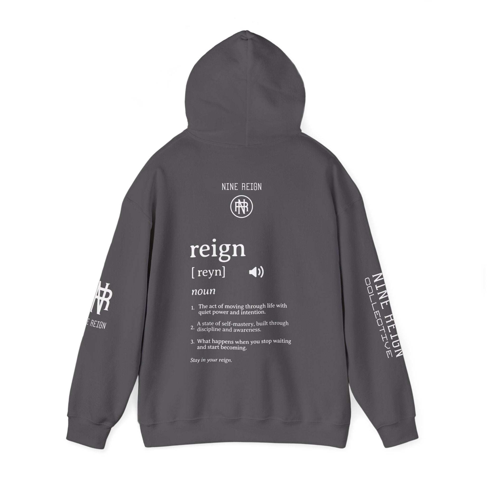 MReign Hoodie — Bold 'Reign' Graphic Hooded Sweatshirt