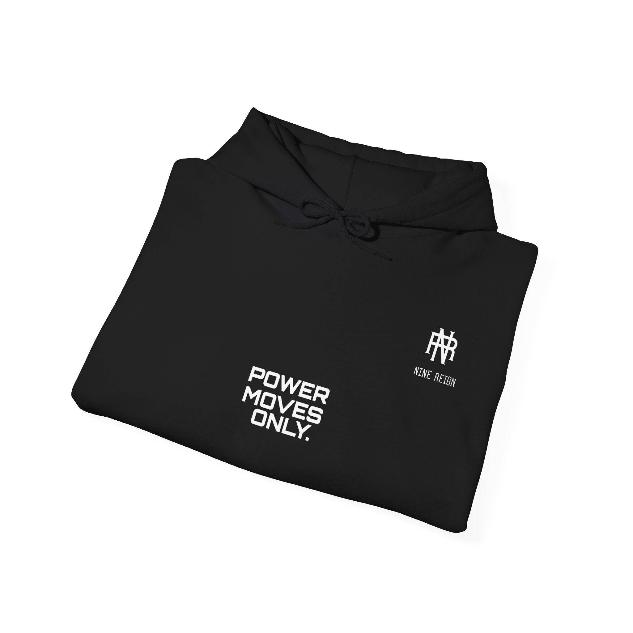 Power Moves Only Hoodie — “Less Noise, More Power Moves” Motivational Sweatshirt