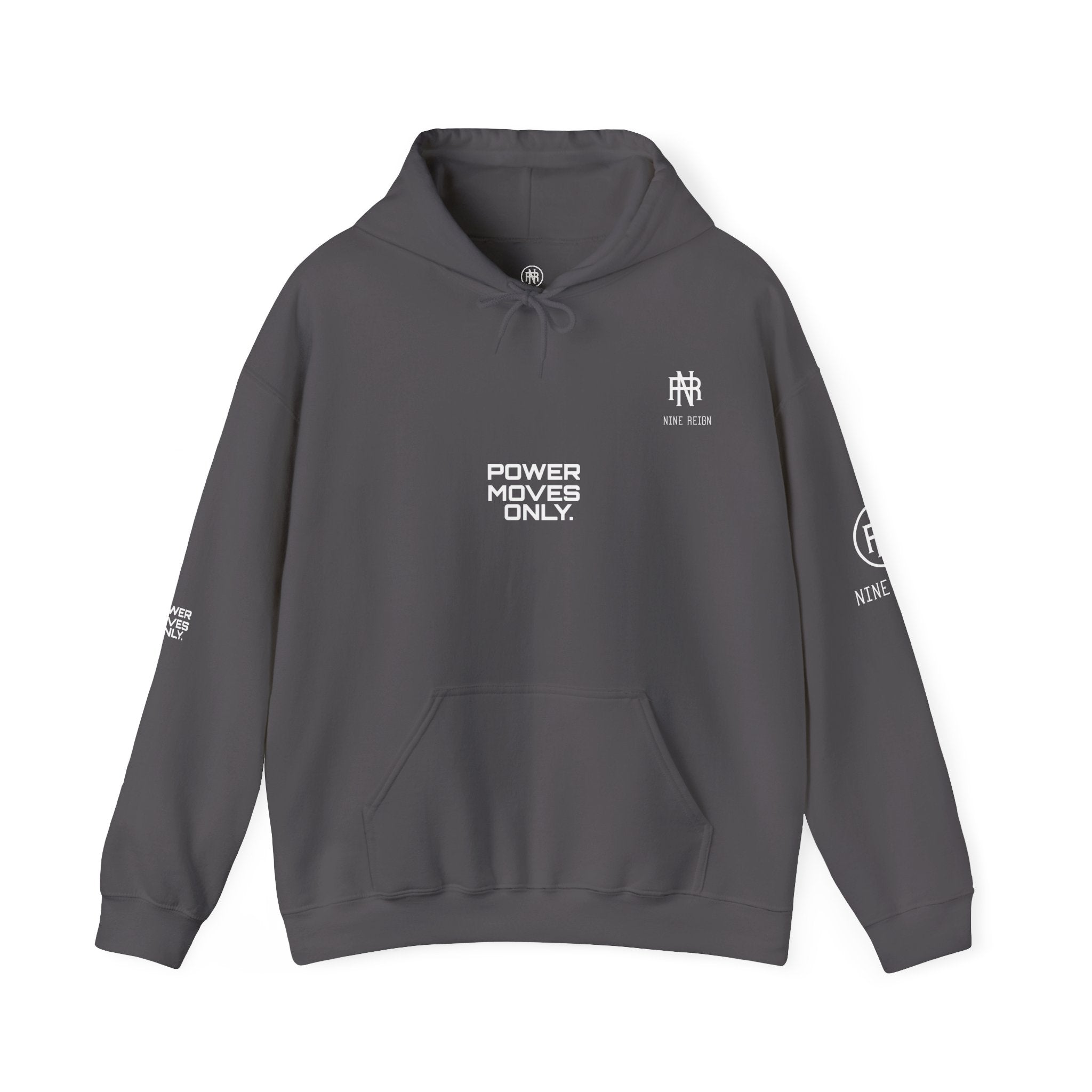 Power Moves Only Hoodie — “Less Noise, More Power Moves” Motivational Sweatshirt