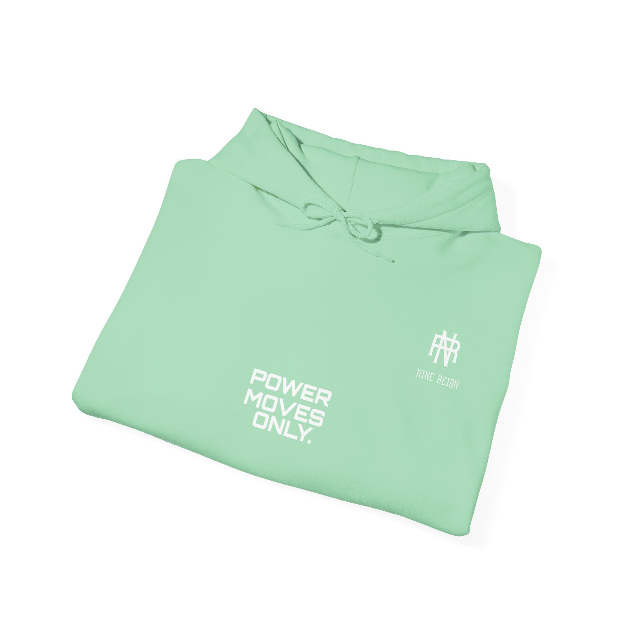 Power Moves Only Hoodie — “Less Noise, More Power Moves” Motivational Sweatshirt
