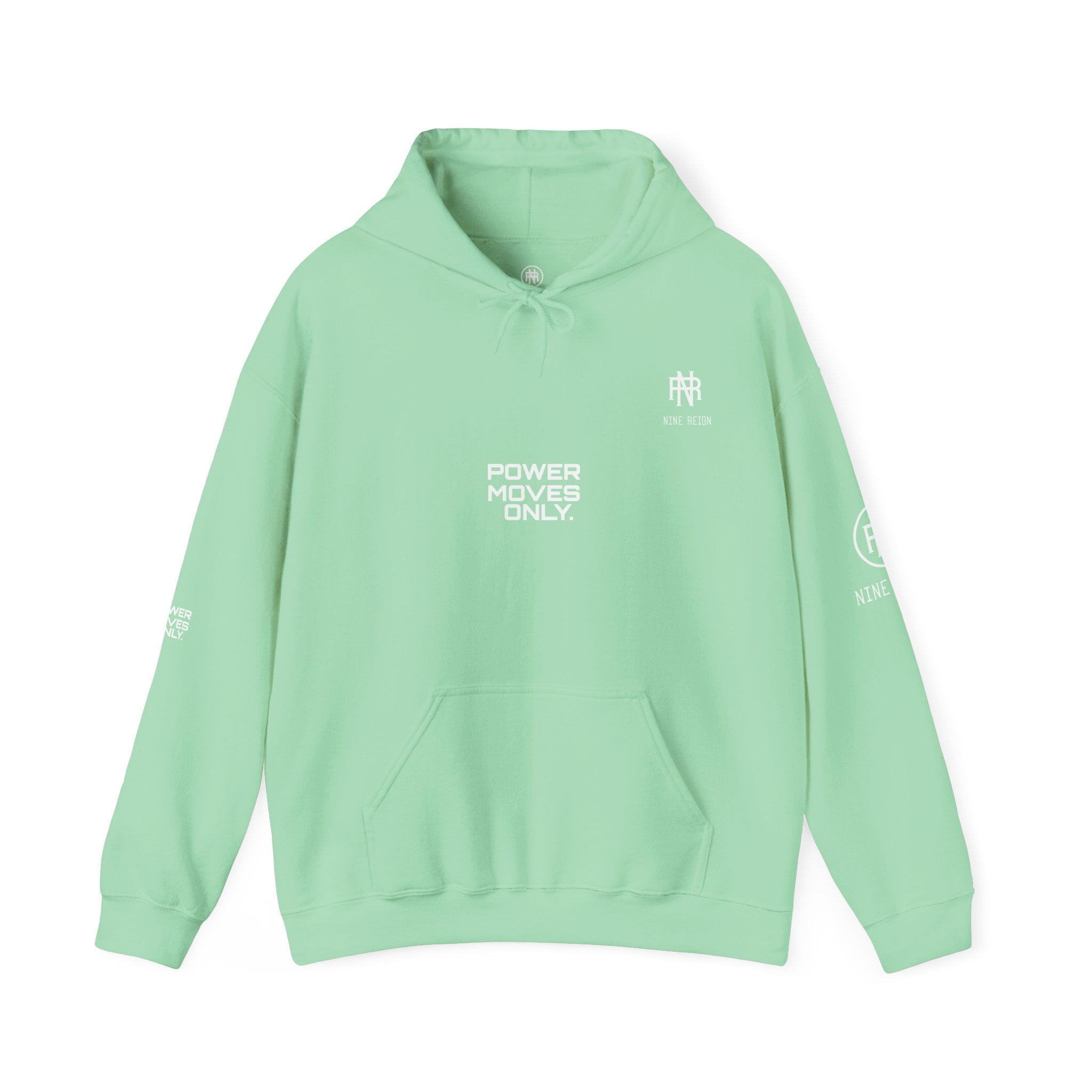 Power Moves Only Hoodie — “Less Noise, More Power Moves” Motivational Sweatshirt