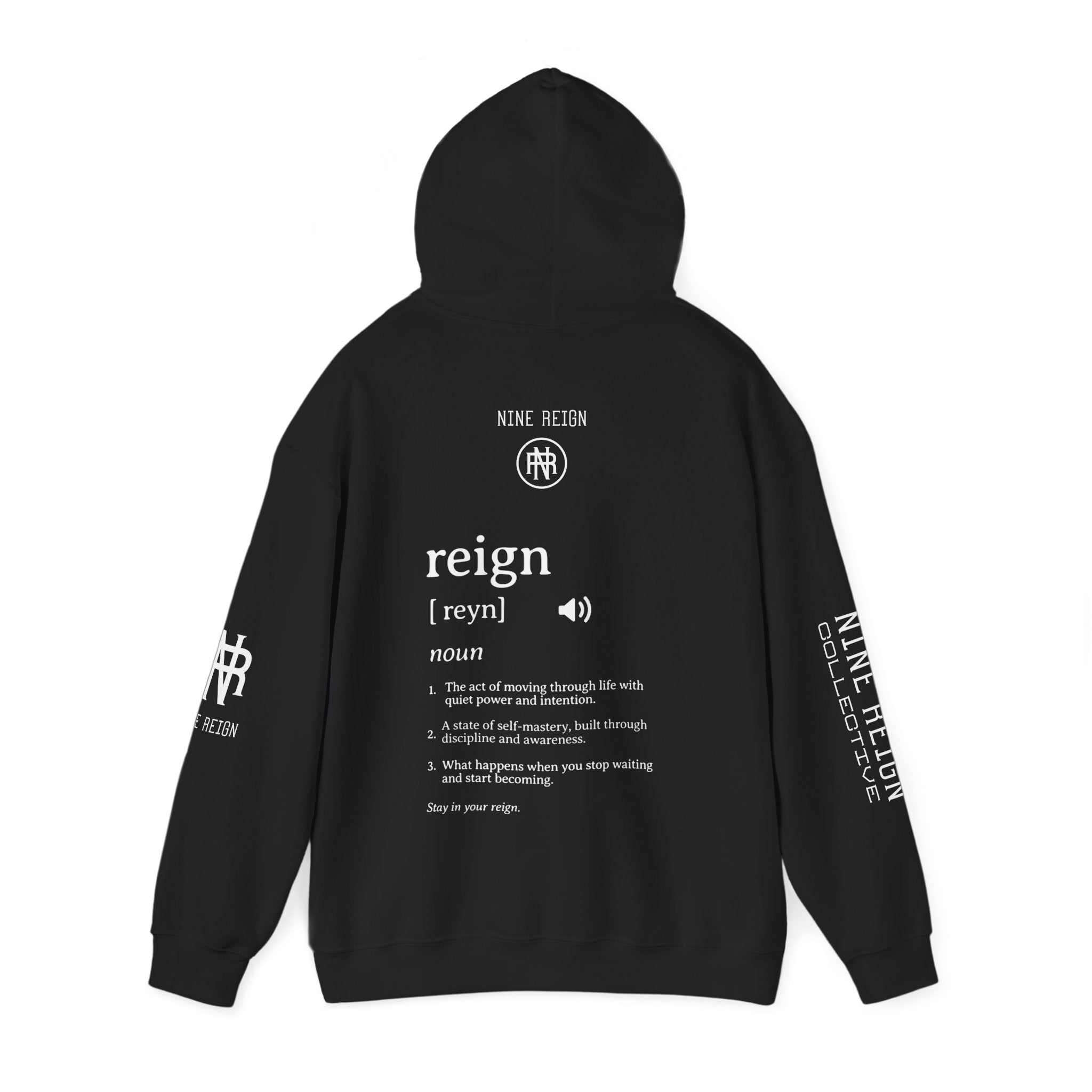 MReign Hoodie — Bold 'Reign' Graphic Hooded Sweatshirt
