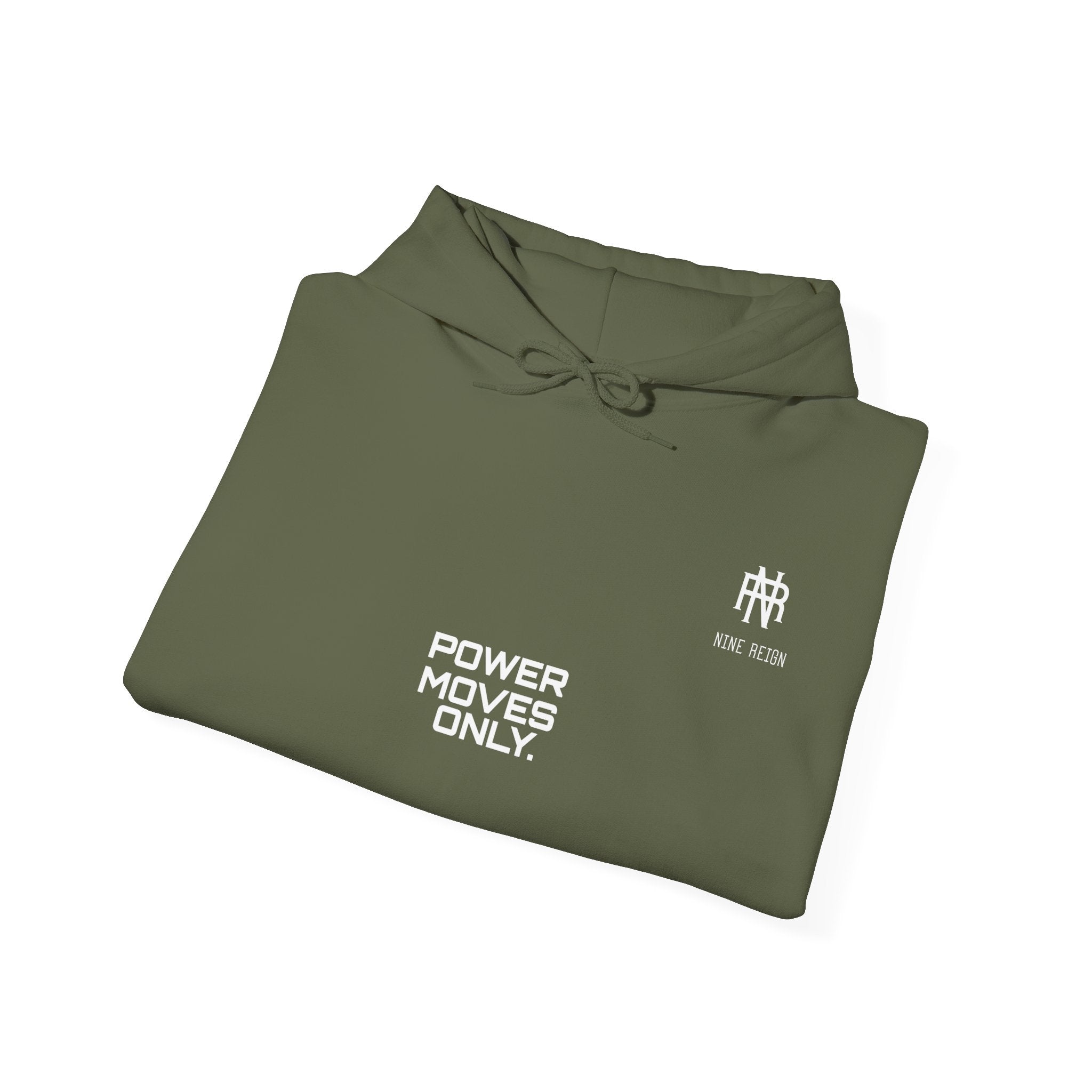 Power Moves Only Hoodie — “Less Noise, More Power Moves” Motivational Sweatshirt