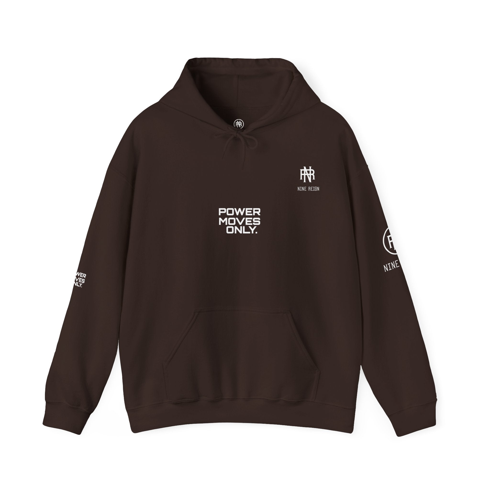 Power Moves Only Hoodie — “Less Noise, More Power Moves” Motivational Sweatshirt