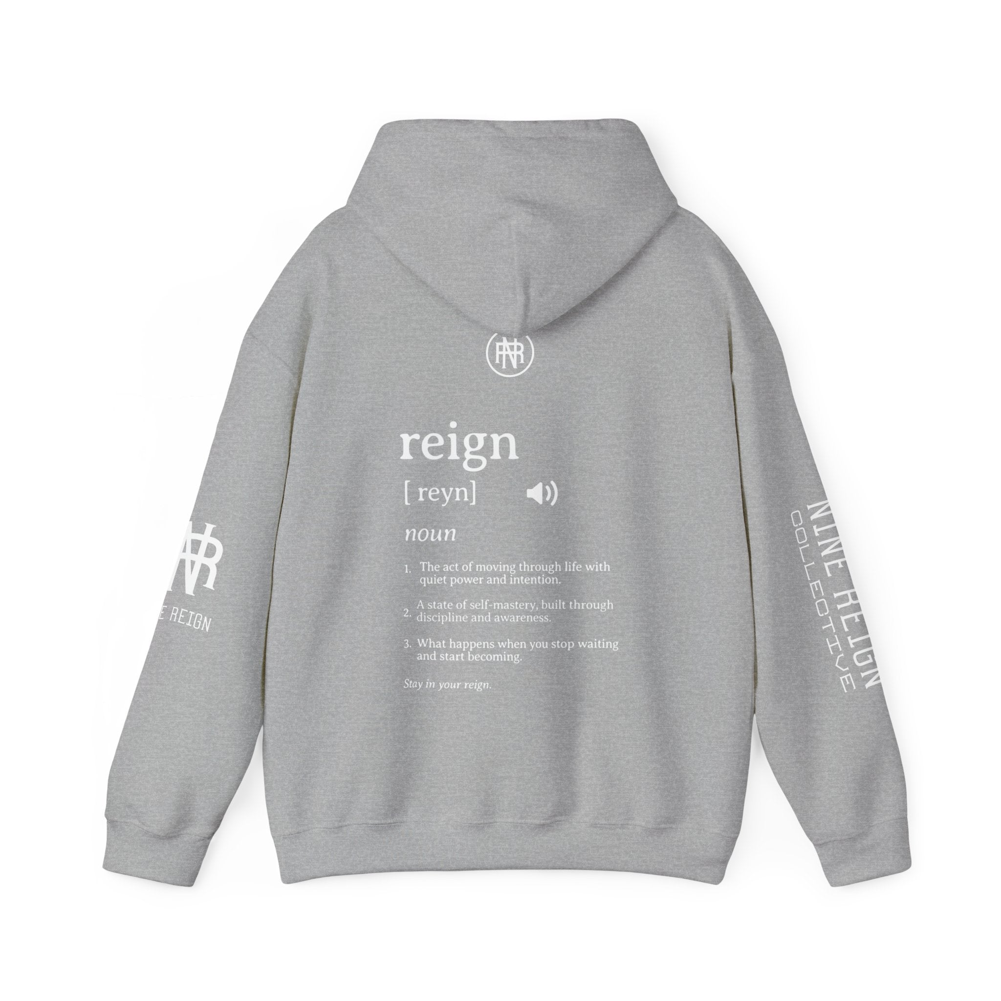 MReign Hoodie — Bold 'Reign' Graphic Hooded Sweatshirt