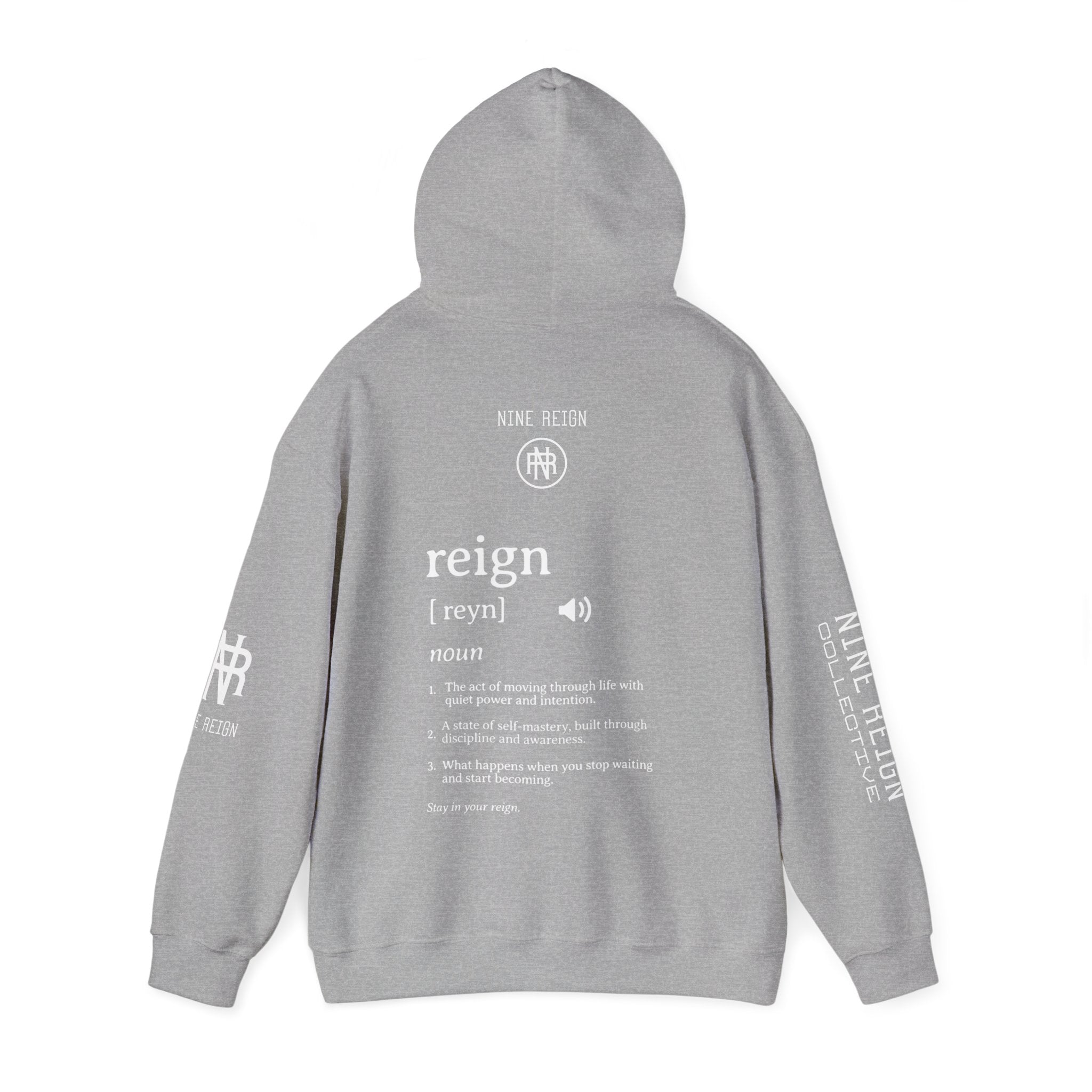 MReign Hoodie — Bold 'Reign' Graphic Hooded Sweatshirt