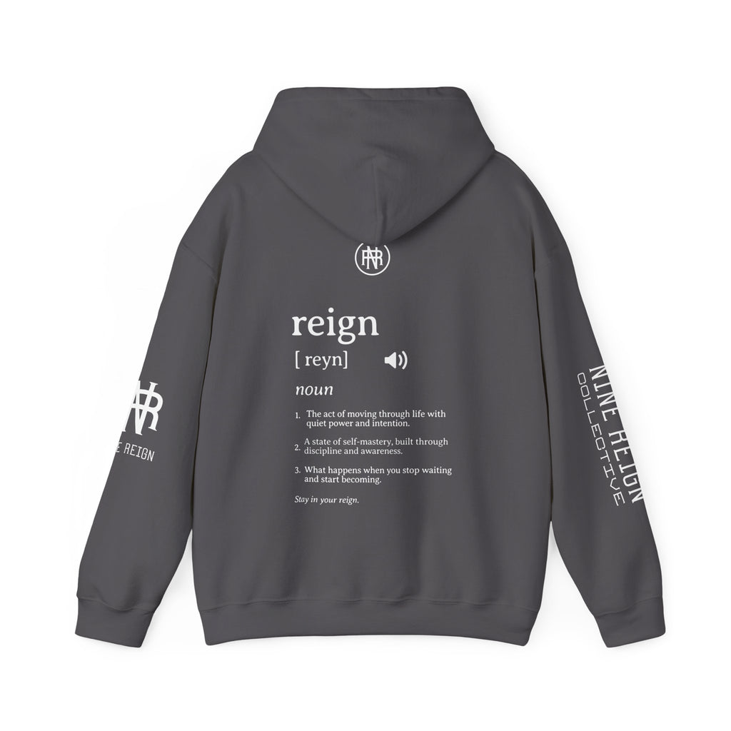 MReign Hoodie — Bold 'Reign' Graphic Hooded Sweatshirt