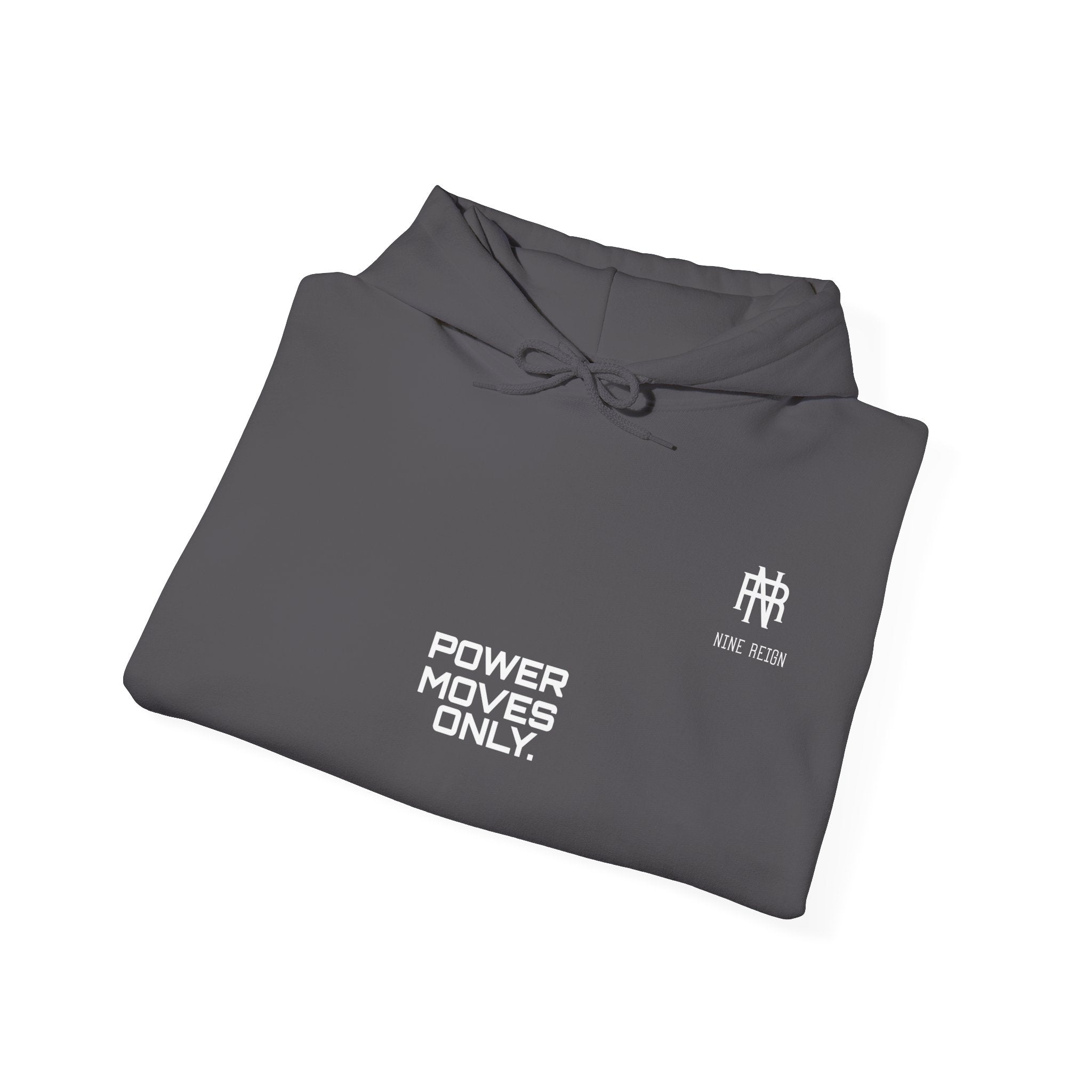 Power Moves Only Hoodie — “Less Noise, More Power Moves” Motivational Sweatshirt