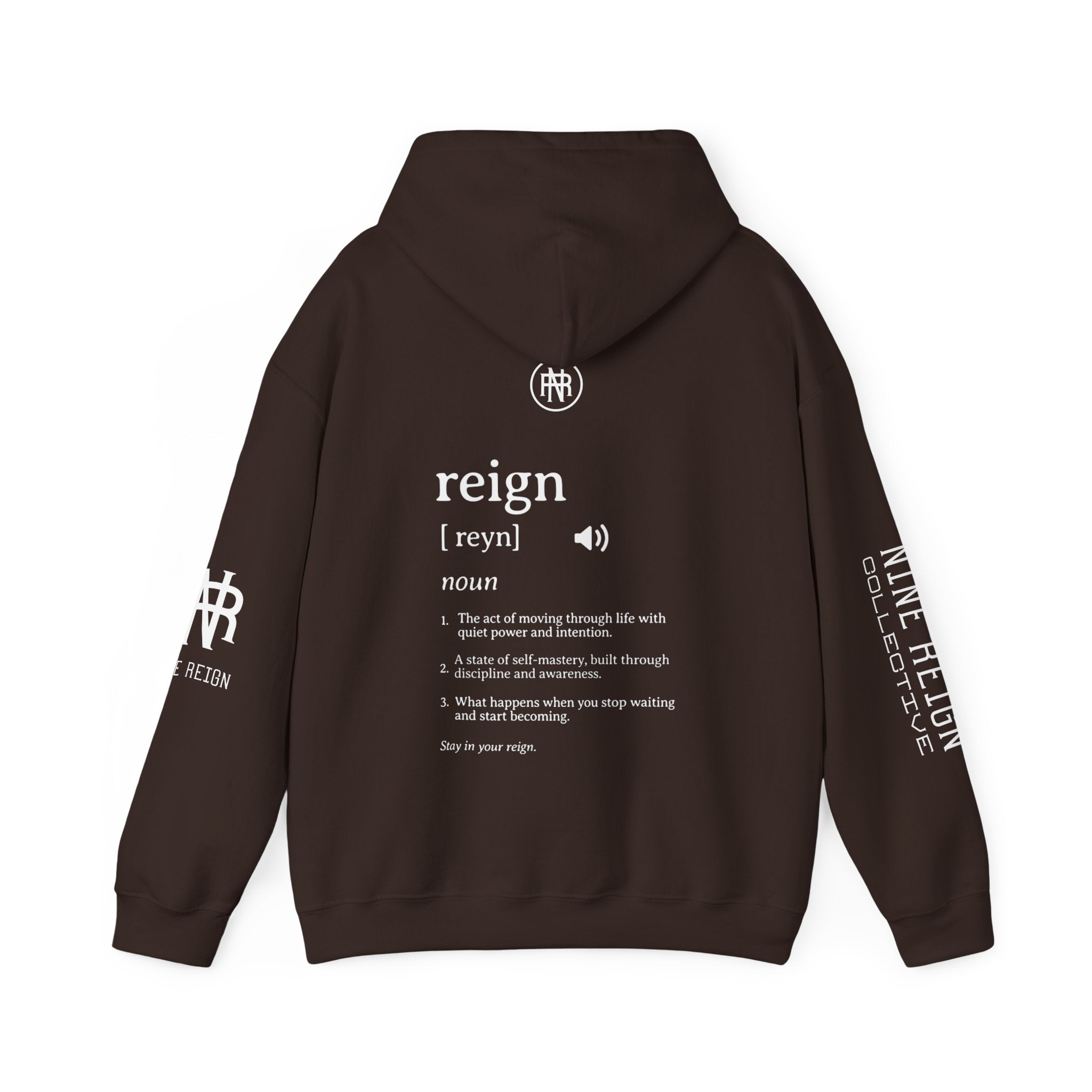 MReign Hoodie — Bold 'Reign' Graphic Hooded Sweatshirt