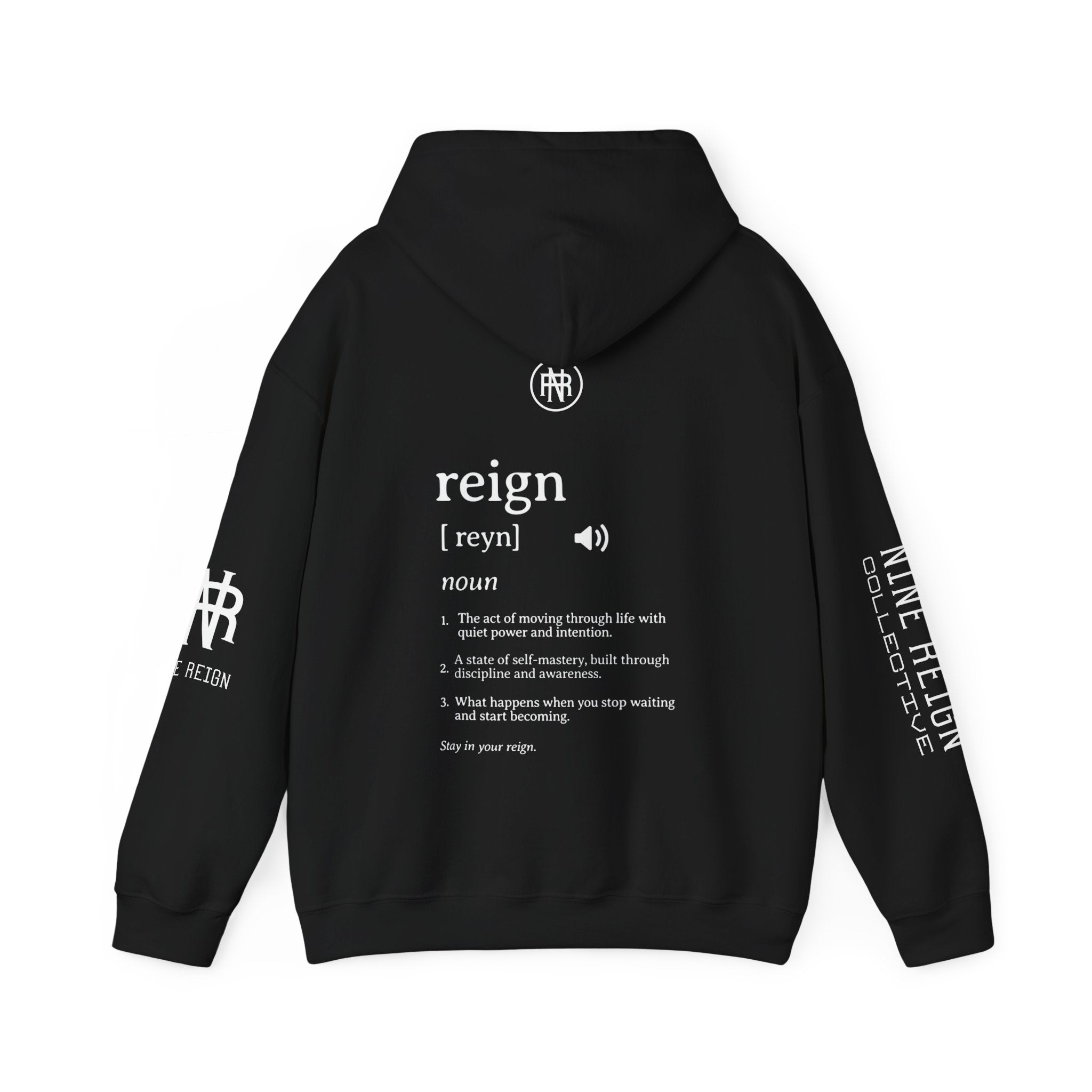 MReign Hoodie — Bold 'Reign' Graphic Hooded Sweatshirt