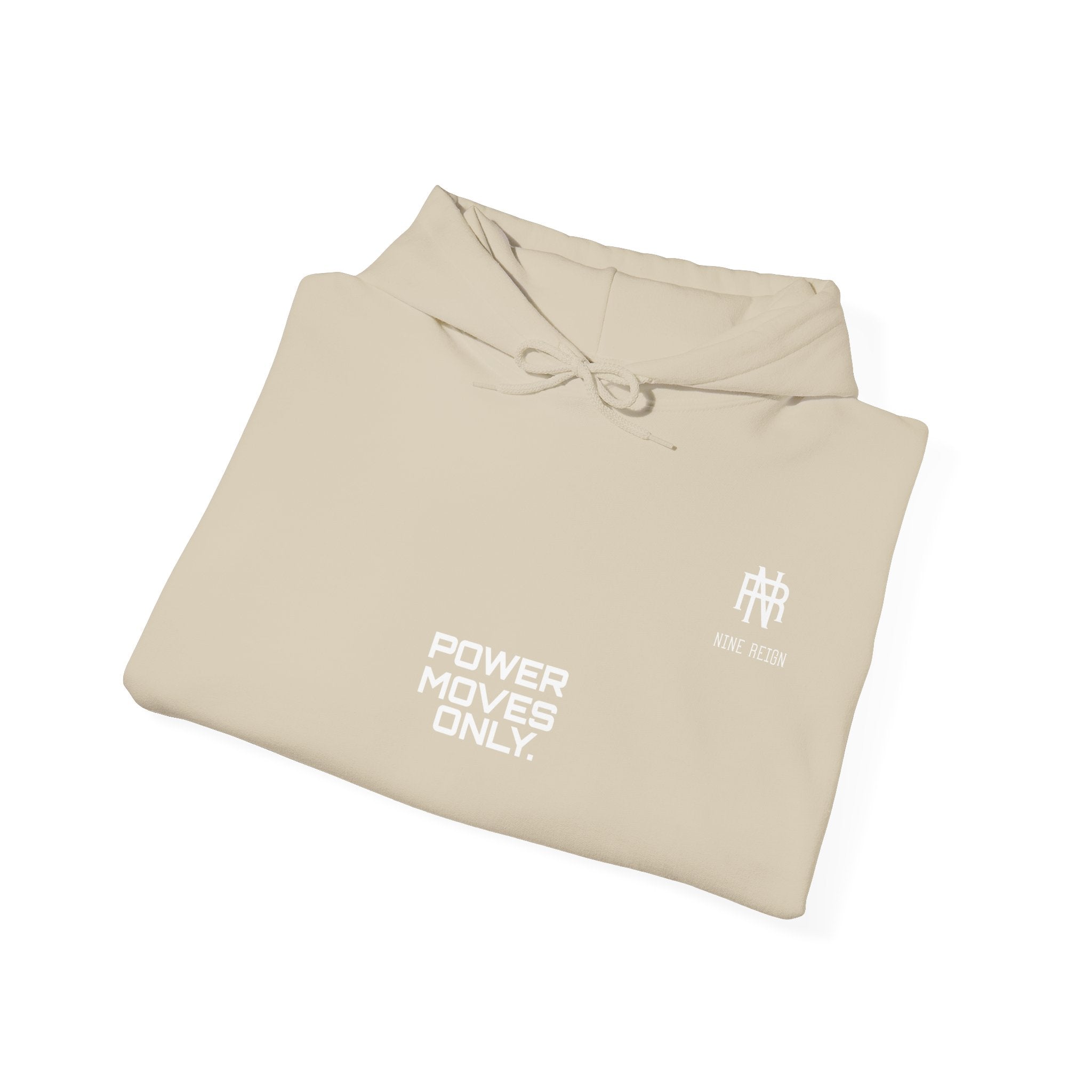 Power Moves Only Hoodie — “Less Noise, More Power Moves” Motivational Sweatshirt