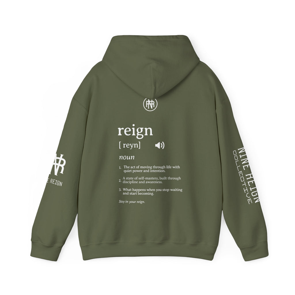 MReign Hoodie — Bold 'Reign' Graphic Hooded Sweatshirt