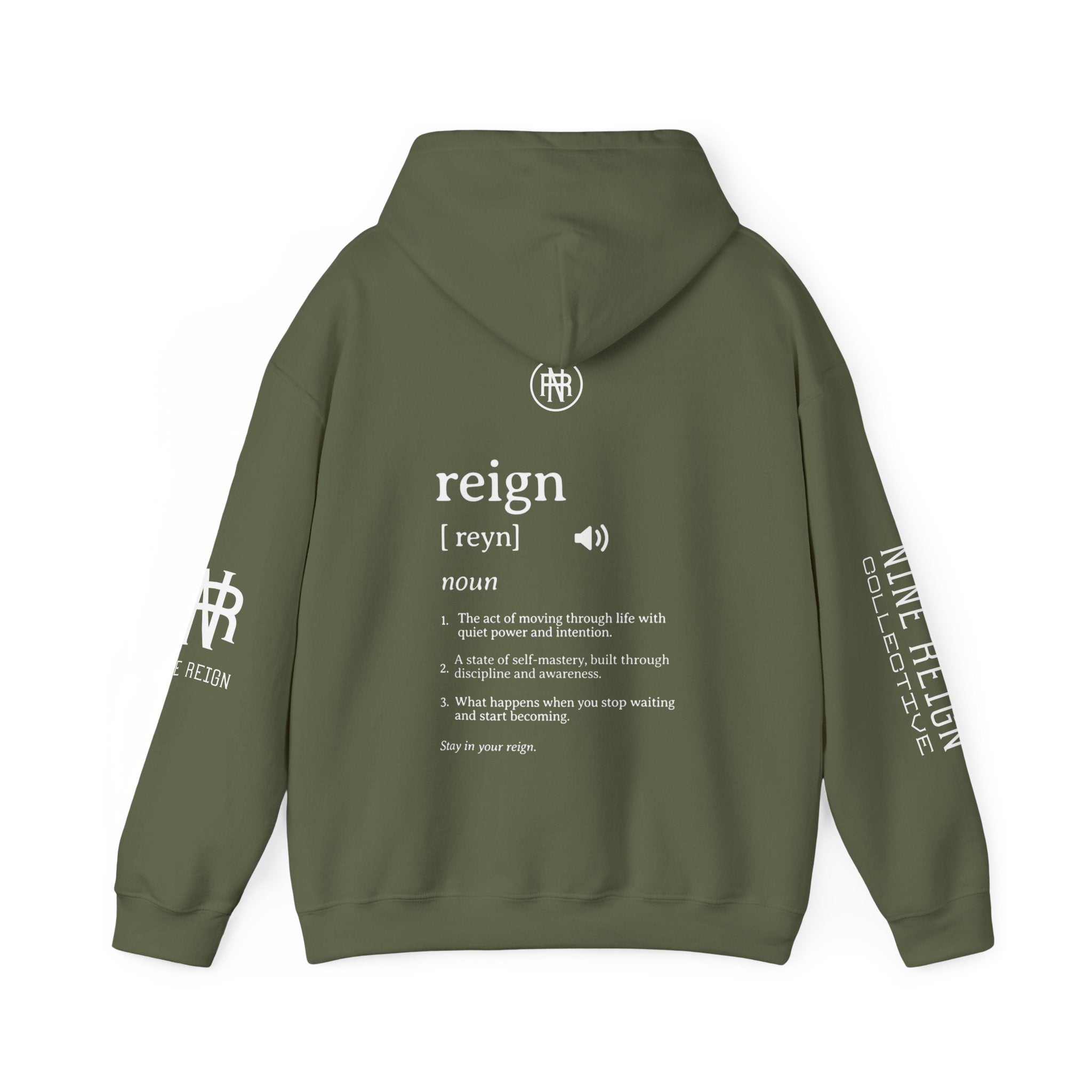 MReign Hoodie — Bold 'Reign' Graphic Hooded Sweatshirt
