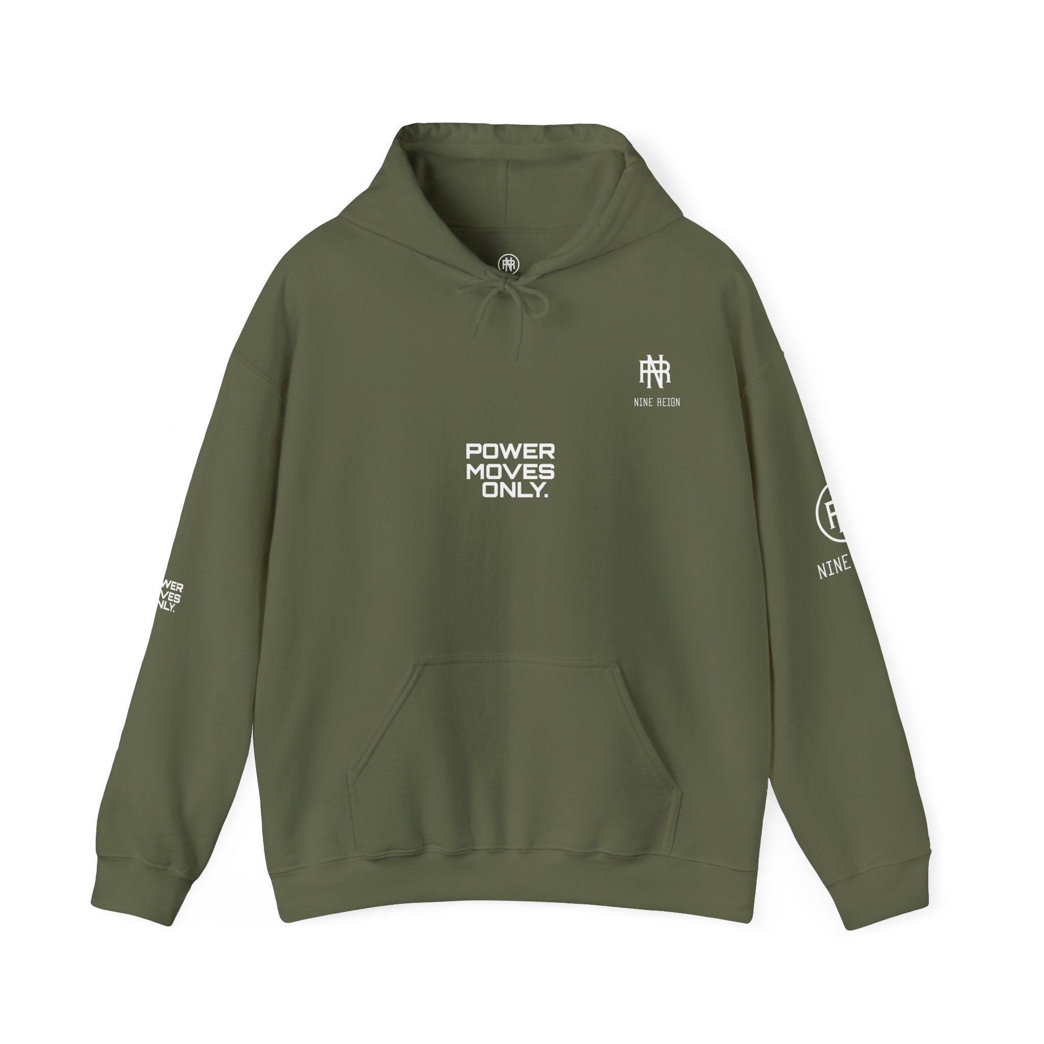 Power Moves Only Hoodie — “Less Noise, More Power Moves” Motivational Sweatshirt